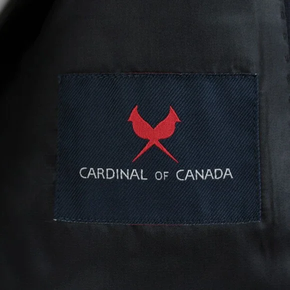 Cardinal of Canada NWT 100% Wool Sport Coat Size 40S US In Solid Navy Blue
